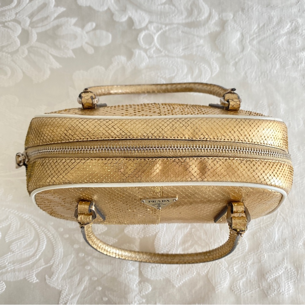 Prada gold Python mini bag - Picture 3 of 16
